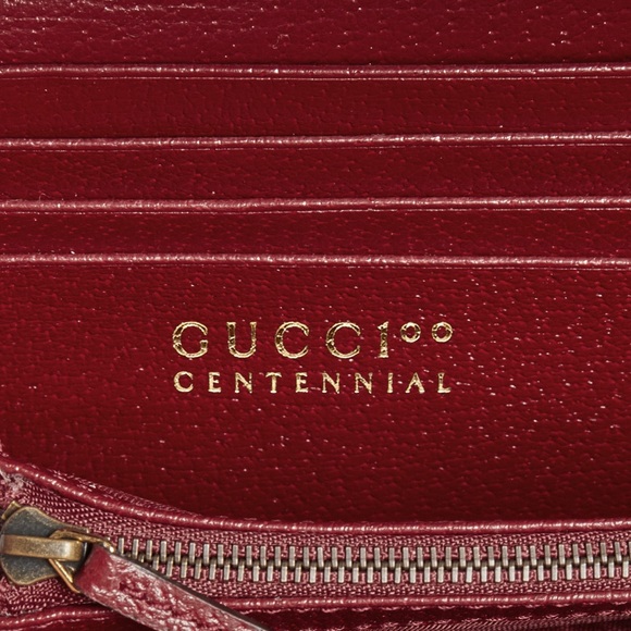 SOLD! Gucci 100 Centennial Collection Chain Wallet in Ivory Jacquard *RARE* - Picture 5 of 12